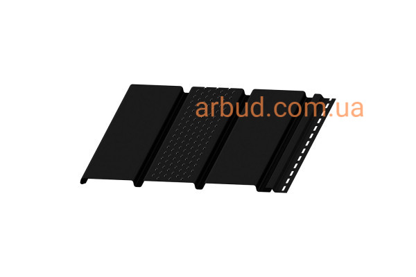 Панель софіт Budmat 3м 0,918м2 перфорована чорний